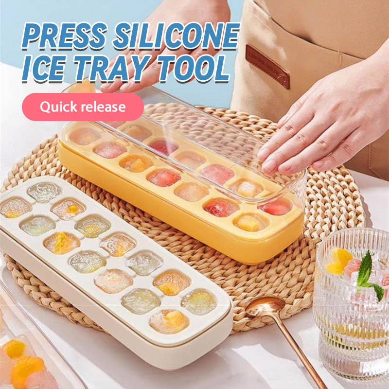 🧊Press-Type Silicone Ice Cube Trays