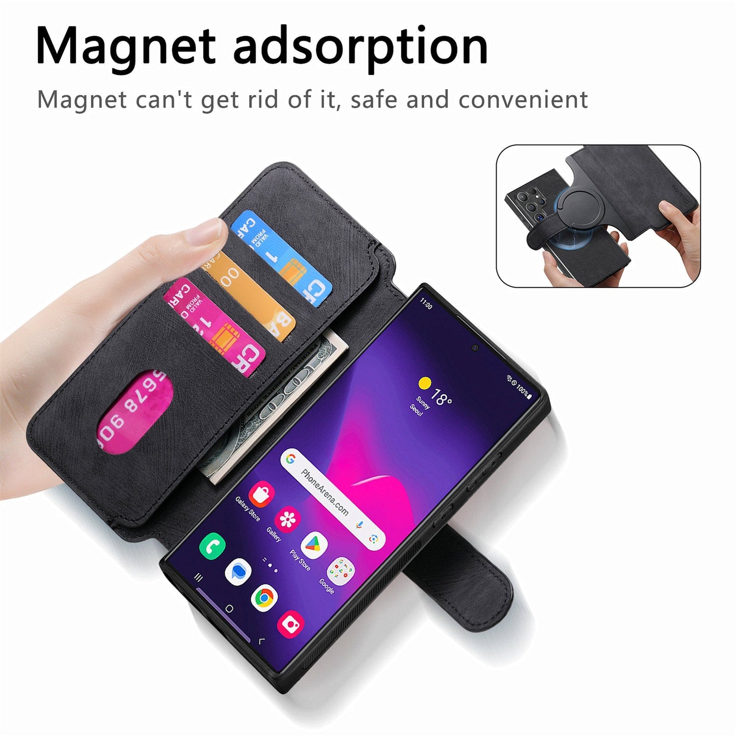 Magnetic, Detachable 2-in-1 Phone Case For Samsung