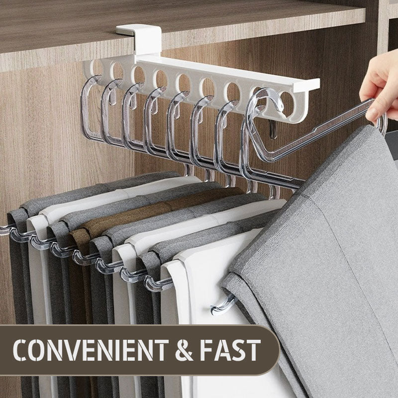 Pull-Out Slide Rail Pants Rack