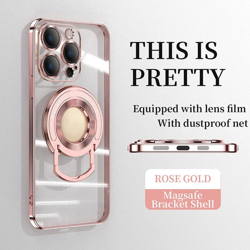 Magnetic Holder Plating Phone Case